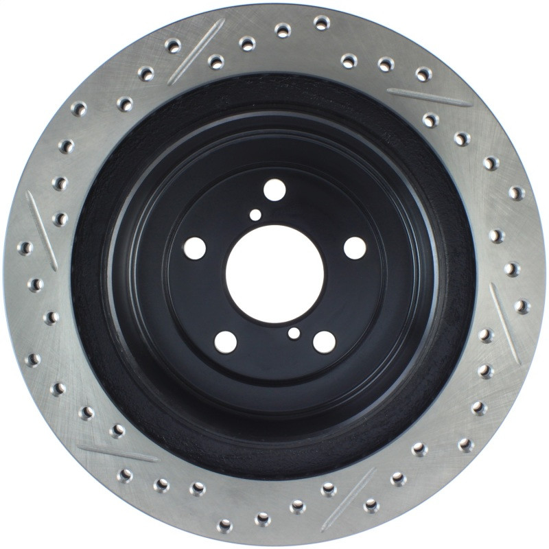 StopTech Drilled/Slotted Rear Brake Rotors for 06-07 Subaru WRX