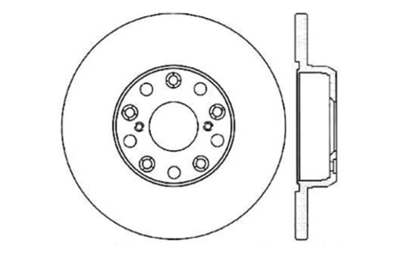 StopTech Drilled/Slotted Rear Brake Rotors for 01-05 Lexus IS300