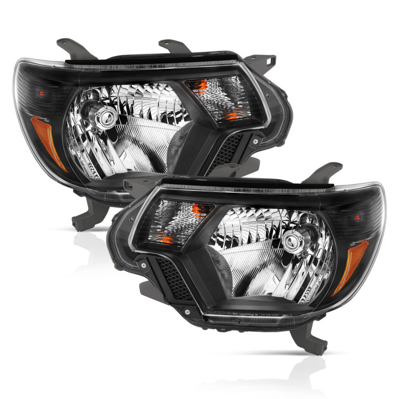 ANZO CRYSTAL HEADLIGHT BLACK for 12-15 Toyota Tacoma