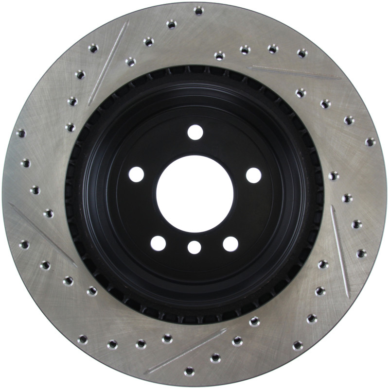 StopTech Slotted & Drilled Rear Brake Rotors for 07-13 BMW 335i