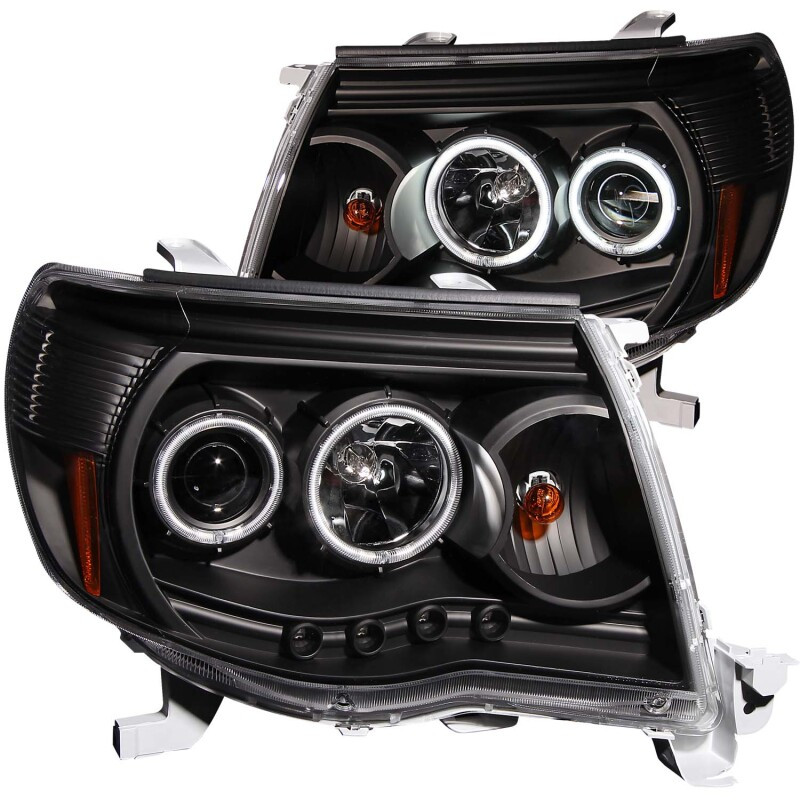 ANZO PROJECTOR HEADLIGHTS BLACK CLEAR (CCFL) for 05-11 Toyota Tacoma - 121282
