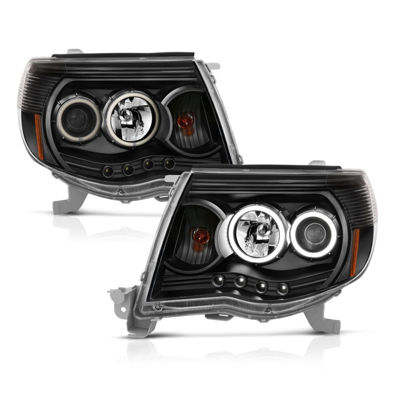 ANZO PROJECTOR HEADLIGHTS BLACK CLEAR (CCFL) for 05-11 Toyota Tacoma - 121282