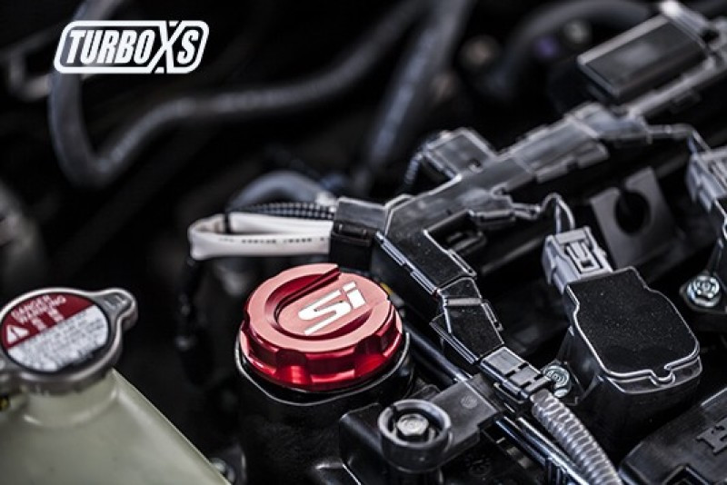 TurboXS RED Premium Aluminum Oil Cap for 16+ Civic SI / Sport