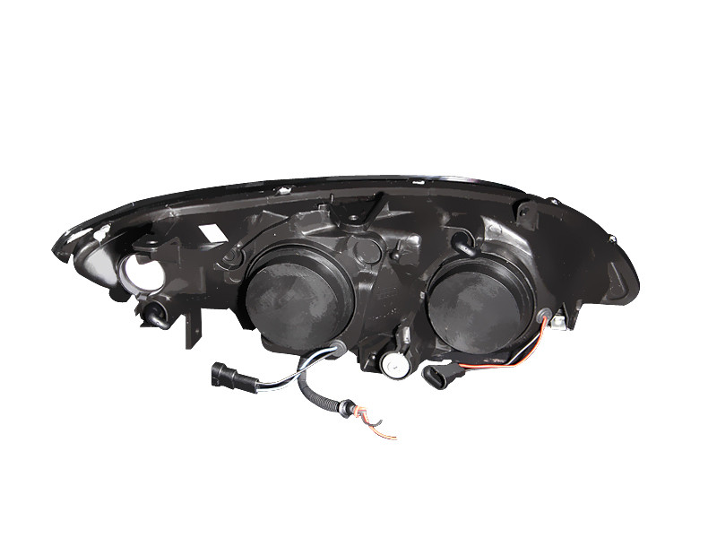 ANZO Projector Headlights w/ Halo Black for 2004-2005 Honda Civic