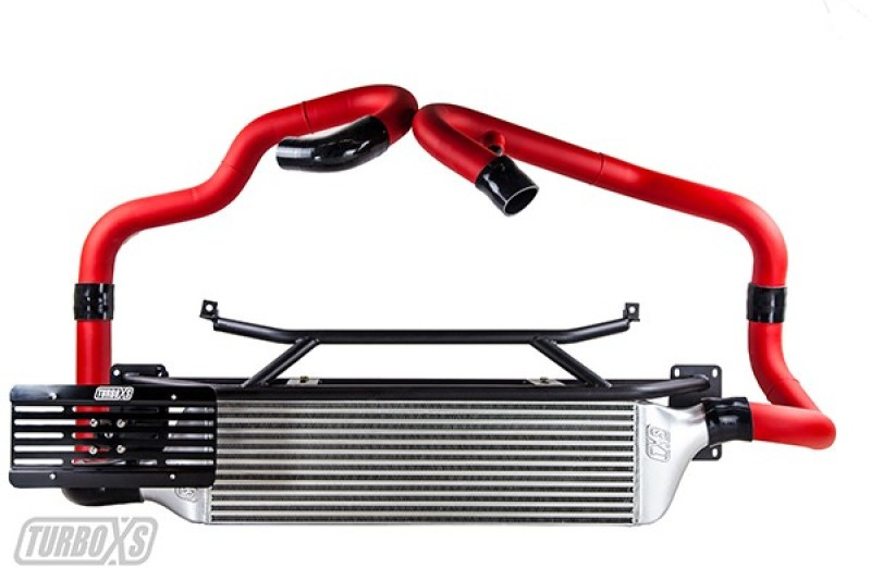 TurboXS Front Mount Intercooler Kit FMIC w/ Red Pipes for 15+ Subaru STI