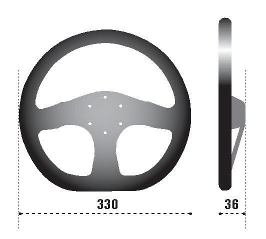 Sparco R 353 Steering Wheel - Suede - 015R353PSN