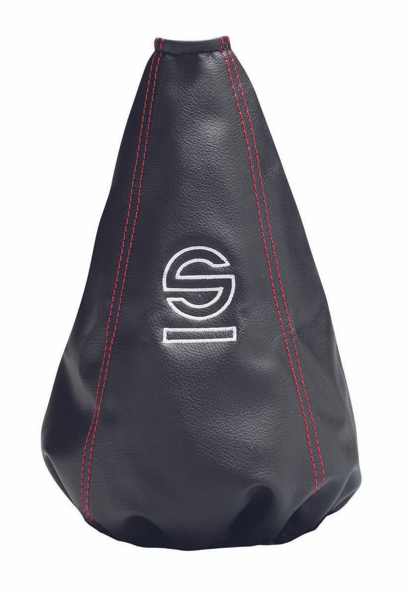 Sparco Basic Synthetic Black Leather w/ Red Stitching Shifter Cover Gaiter