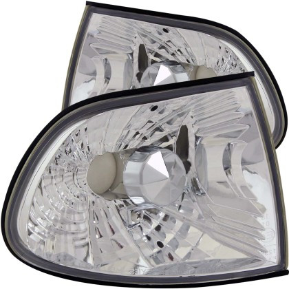 ANZO Euro Corner Lights Chrome for 95-99 Pre Facelift BMW 7 Series E38