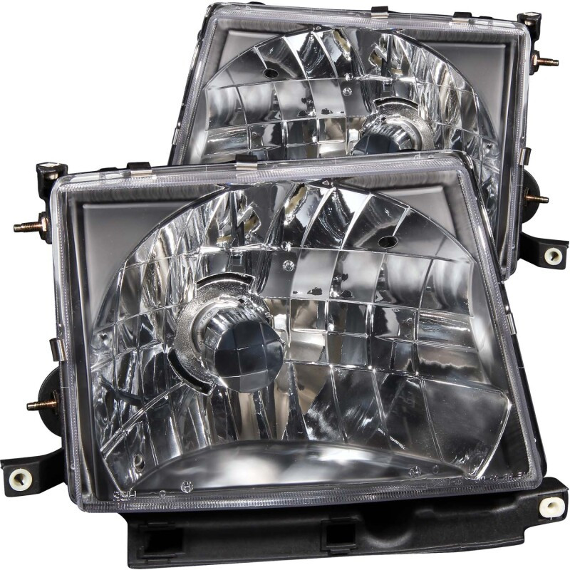 ANZO Crystal Headlights Black for 1997-2000 Toyota Tacoma