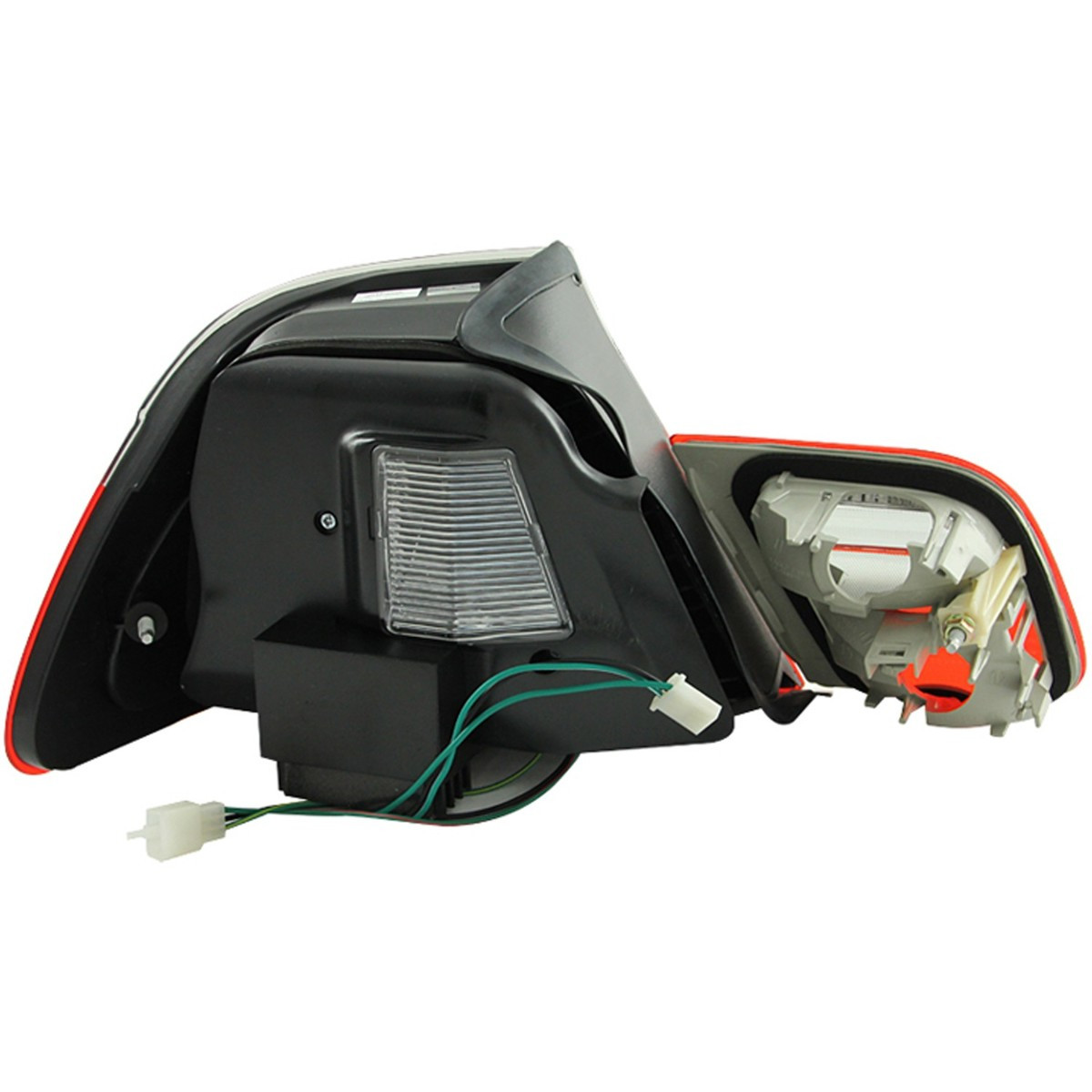 ANZO LED Taillights Red Clear 4pc for 2000-2003 BMW 3 Series E46