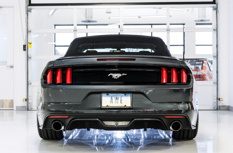AWE Tuning Touring Axle-back Exhaust Chrome Tips for 15+ Mustang Ecoboost