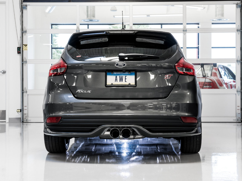 AWE Tuning Touring Non-Resonated Exhaust Chrome Tips for 13-18 Focus ST Turbo