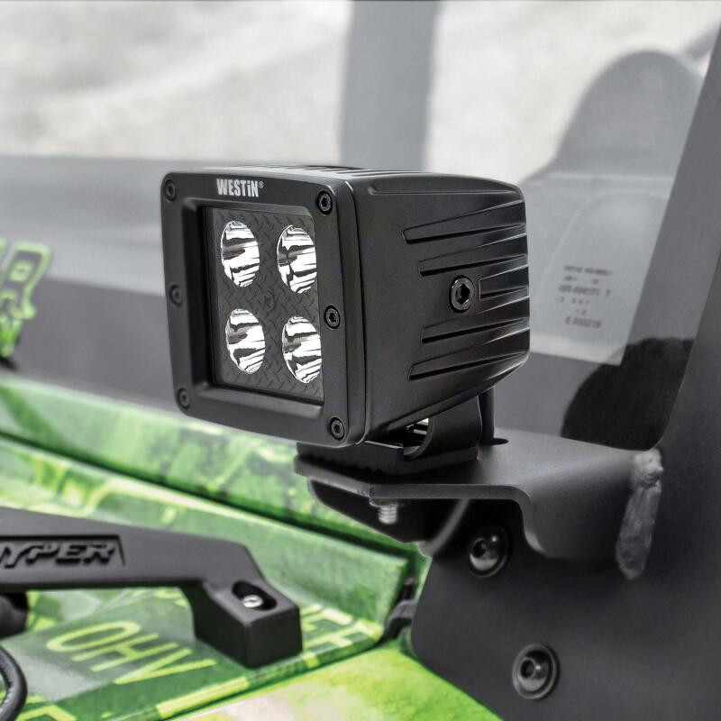 Westin HyperQ LED Auxiliary Light 3.2" x 3" Spot w/5W Cree - Black