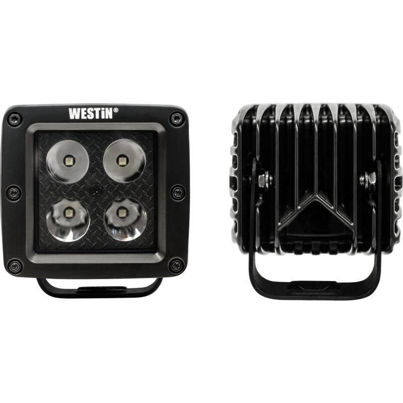 Westin HyperQ LED Auxiliary Light 3.2" x 3" Spot w/5W Cree - Black