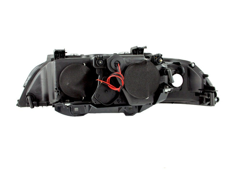 ANZO Projector Headlights w/ Halo Black for 1997-2001 BMW 5 Series