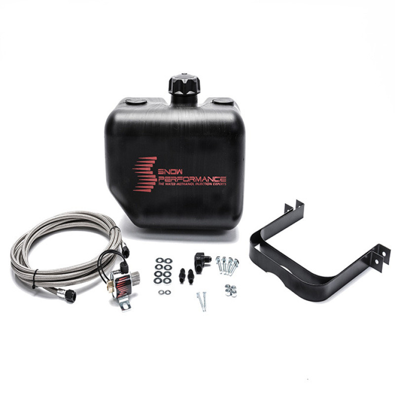 Snow Performance 2.5 Gal. Water-Methanol Tank Upgrade Braided Stainless Line