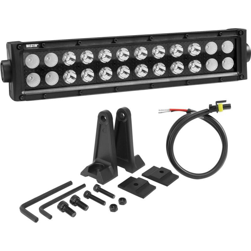 Westin B-FORCE LED Light Bar Double Row 12" Combo w/3W Cree - Black