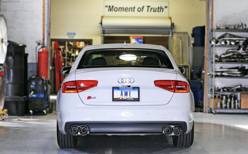 AWE Tuning Touring Exhaust 102mm Chrome Tips for 13-16 Audi S4 Quattro