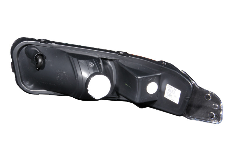 ANZO Euro Parking Lights Black w/ Amber Reflector for 05-09 Ford Mustang