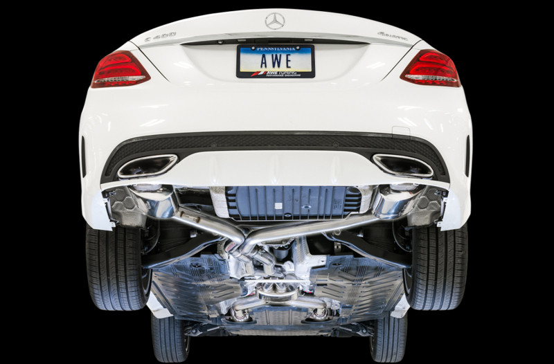 AWE Tuning Touring Exhaust for 17-18 Mercedes AMG C43 4Matic AWD - 3015-31012