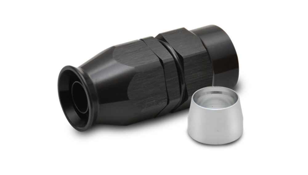Vibrant  Straight High Flow Hose End Fitting for PTFE Lined Flex Hose, -10AN