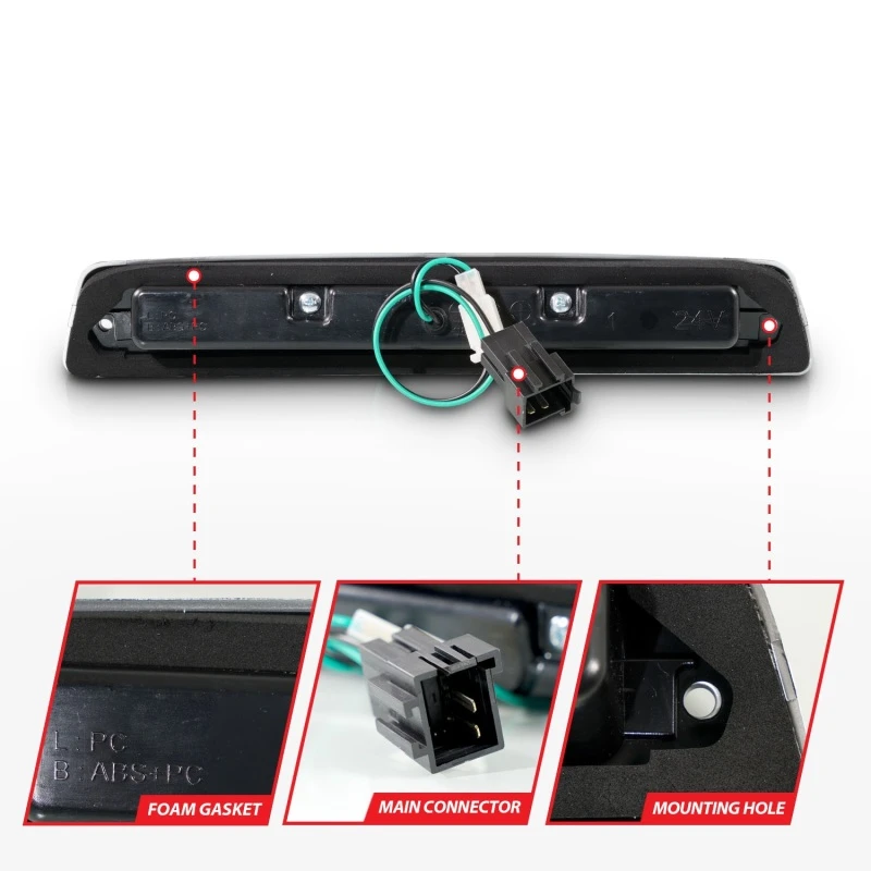 ANZO LED 3rd Brake Light Smoke for 1994-2001 Dodge Ram 1500