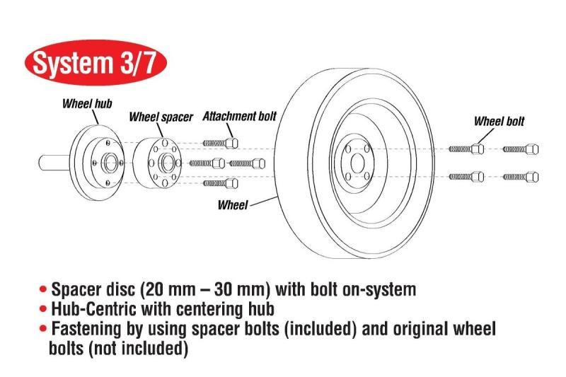 Eibach Pro-Spacer 5mm Spacer / 3x112 / 57.1 for 05-07 Smart ForTwo
