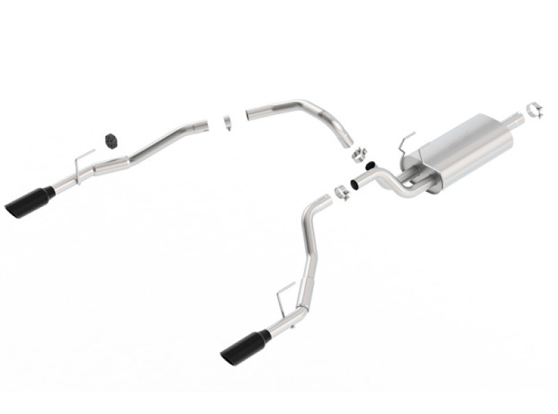 Borla Touring Exhaust w/ Black Chrome Tips for 09-19 Ram 1500 5.7L
