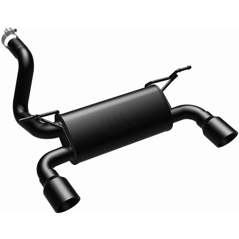 MagnaFlow Street Axle-Back Exhaust w/ Black Tip for 18+ Jeep Wrangler 3.6L