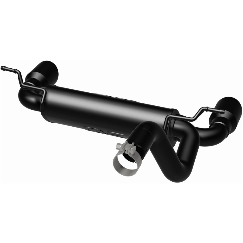MagnaFlow Street Axle-Back Exhaust w/ Black Tip for 18+ Jeep Wrangler 3.6L
