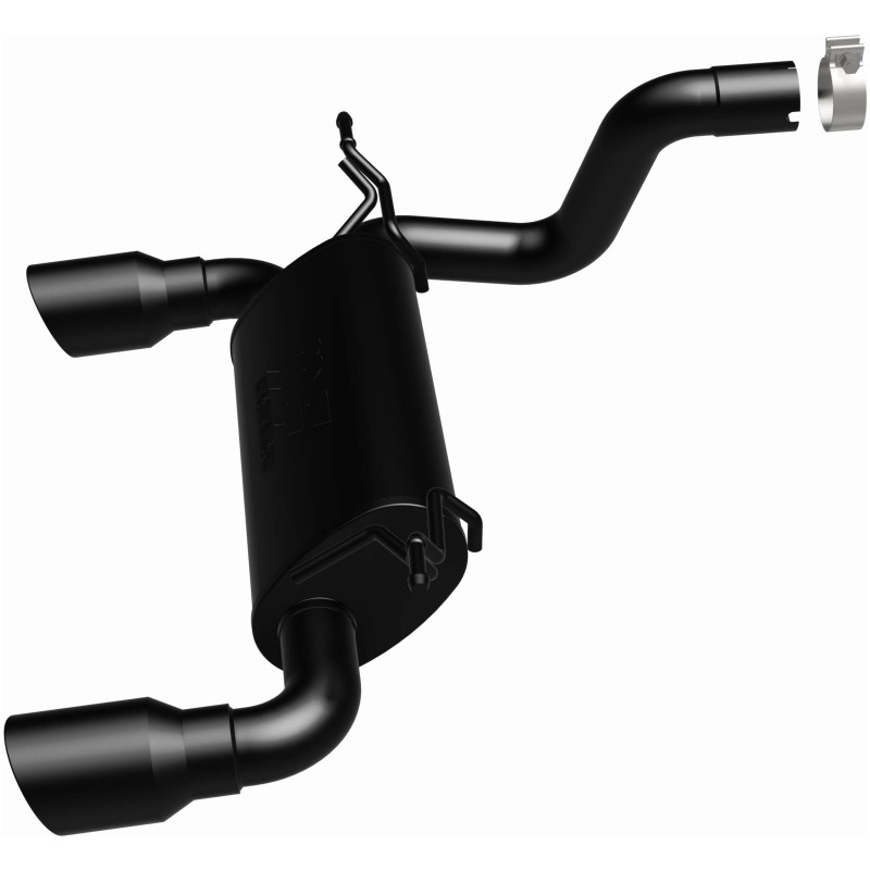 MagnaFlow Street Axle-Back Exhaust w/ Black Tip for 18+ Jeep Wrangler 3.6L