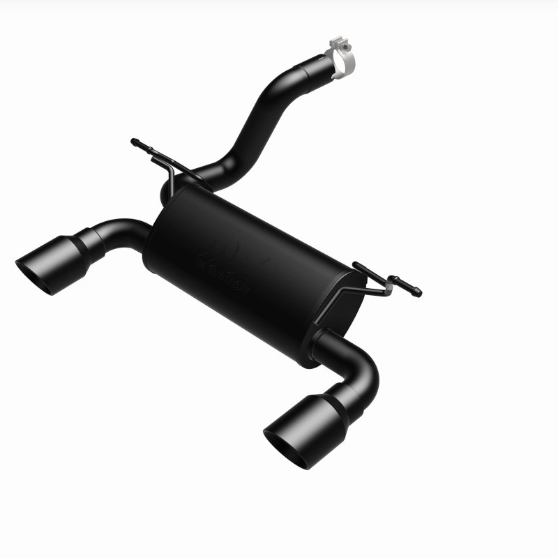 MagnaFlow Street Axle-Back Exhaust w/ Black Tip for 18+ Jeep Wrangler 3.6L