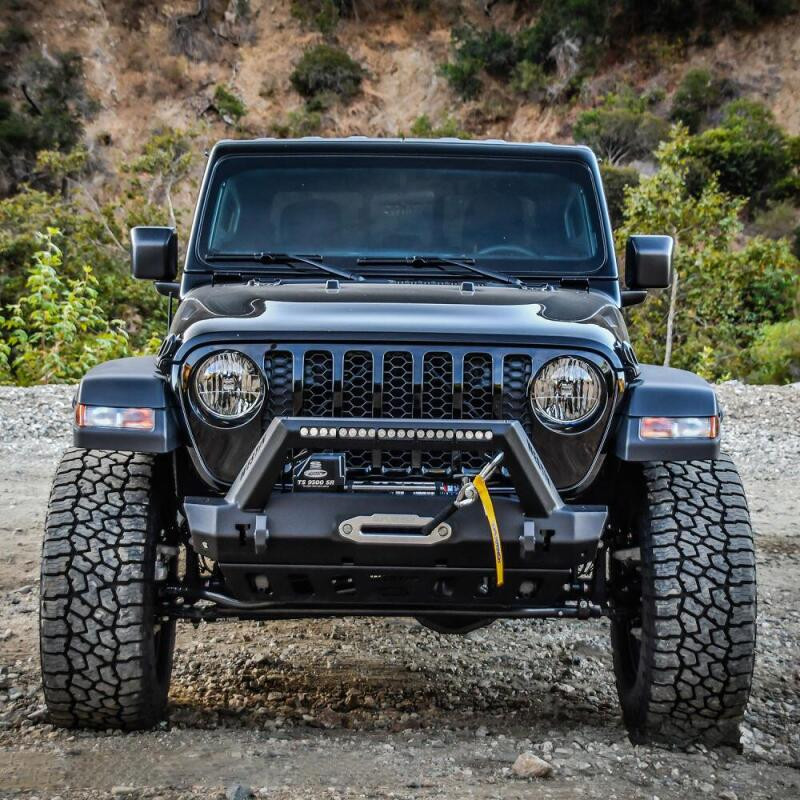 Westin Stubby Front Bumper Textured Black for 18-19 Jeep Wrangler JL - 59-80085