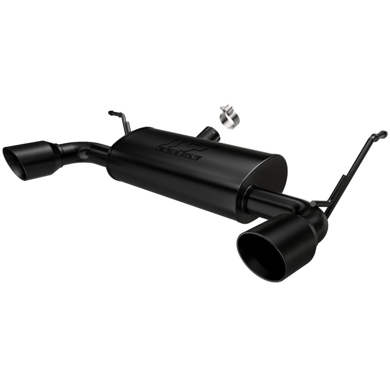 MagnaFlow Street Axle-Back Exhaust w/ Black Tips for 07-18 Wrangler JK 3.8/3.6L