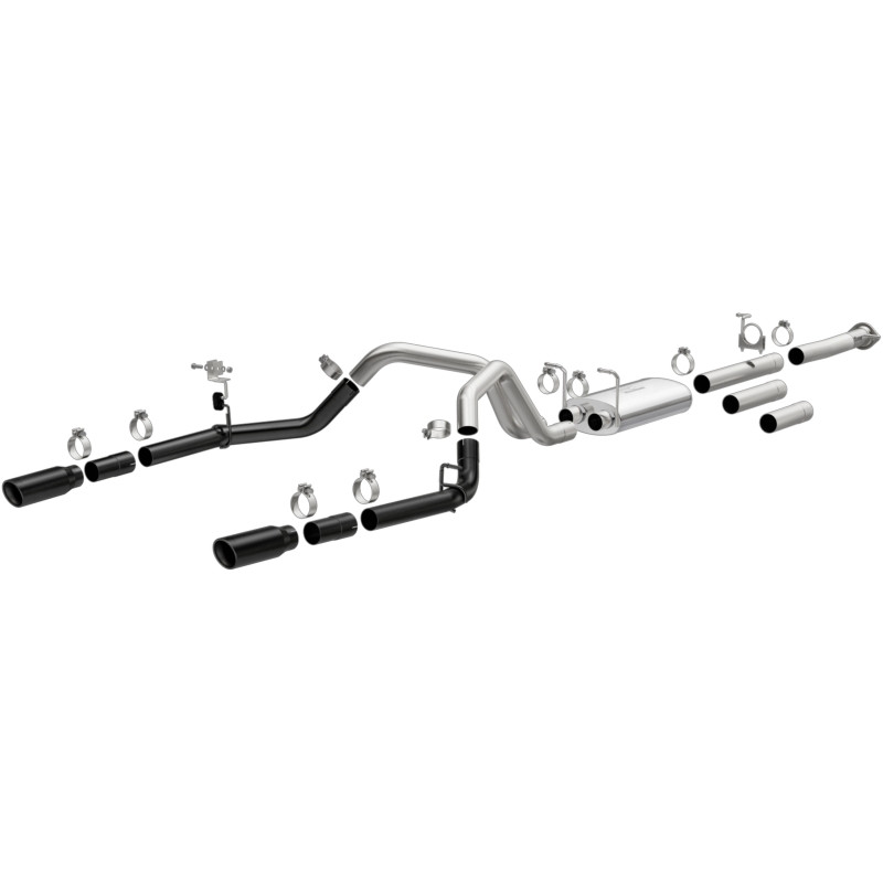 MagnaFlow Street Exhaust w/ Black Tip for 11-19 Silverado/Sierra 2500/3500HD 6.0