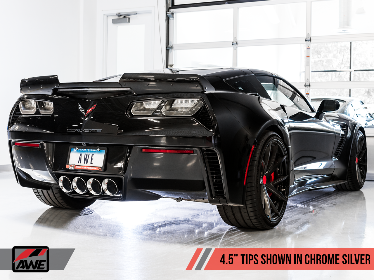AWE Tuning Touring Axle-Back Exhaust w/Chrome Tips for 17+ C7 Corvette