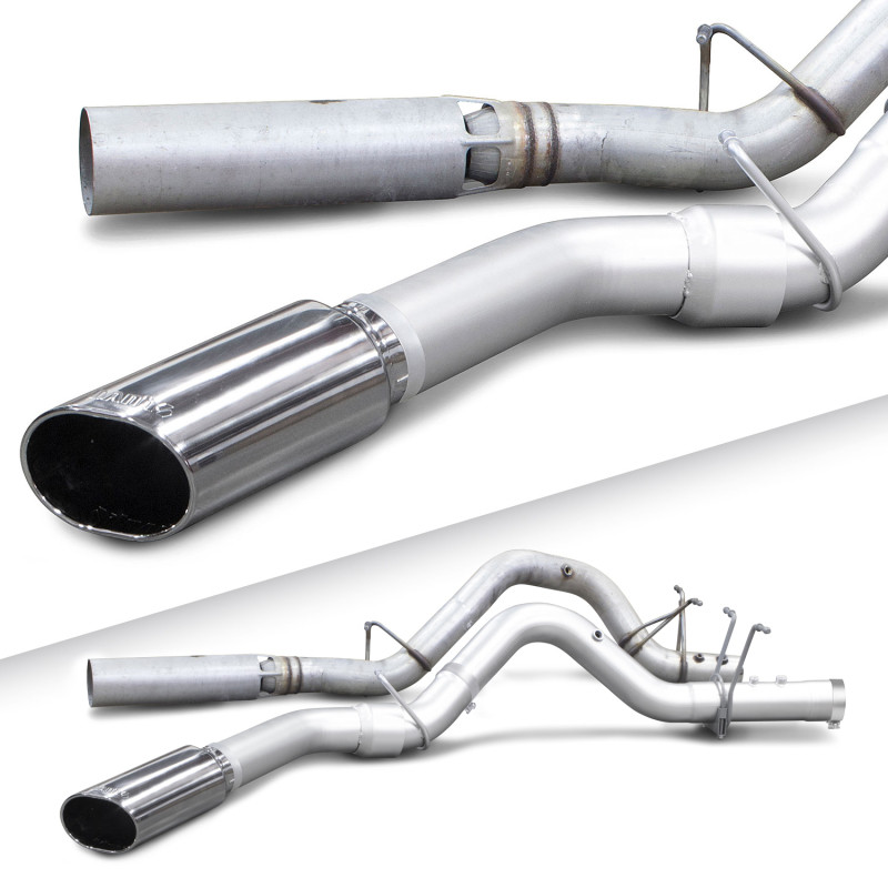 Banks Power Monster Single Exhaust w/ Chrome Tip for 17+ GM Duramax L5P 6.6L