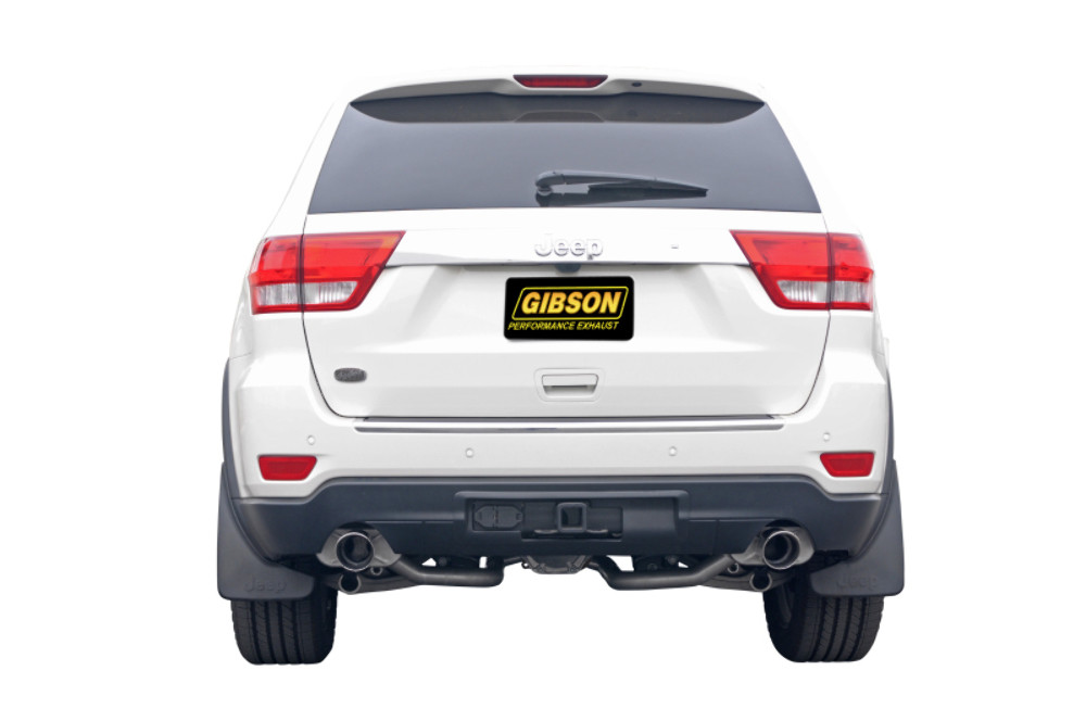 Gibson Aluminized Dual Axleback Exhaust for 11-18 Grand Cherokee Laredo 3.6L