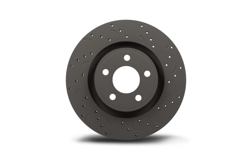 Hawk Talon Drilled and Slotted Rear Brake Rotors for 07-10 Audi Q7 Iron Disc