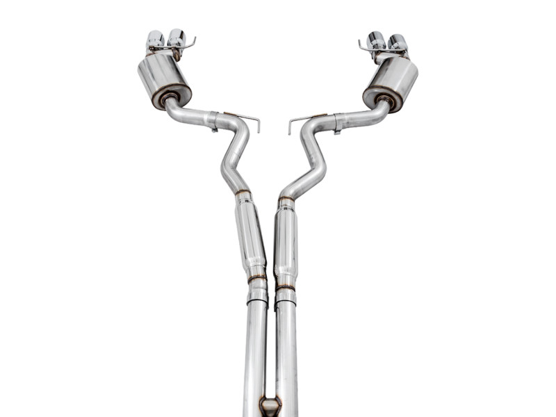 AWE Tuning Touring Exhaust w/ Quad Chrome Tips for 18+ Mustang GT Fastback