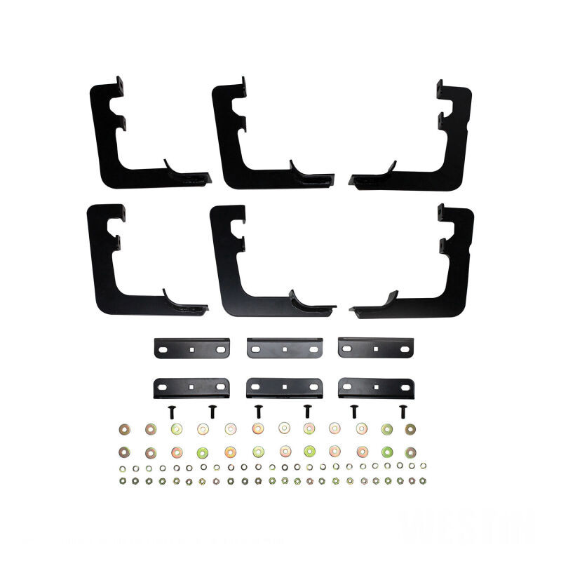 Westin Premier Oval Nerf Step Bar Mount Kit - Black for 19-20 Ram 1500 Quad/Crew