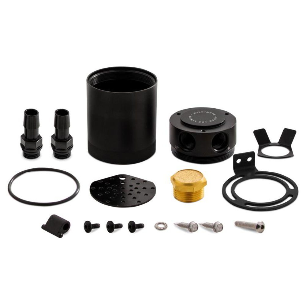 Mishimoto Compact Baffled Oil Catch Can - 2-Port