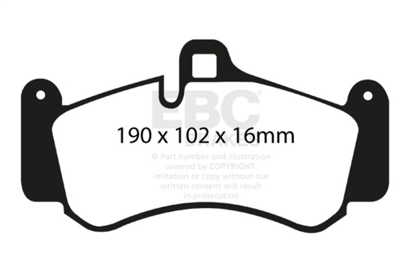 EBC Racing RP-1 Race Front Brake Pads for 03-05 Porsche 911/996
