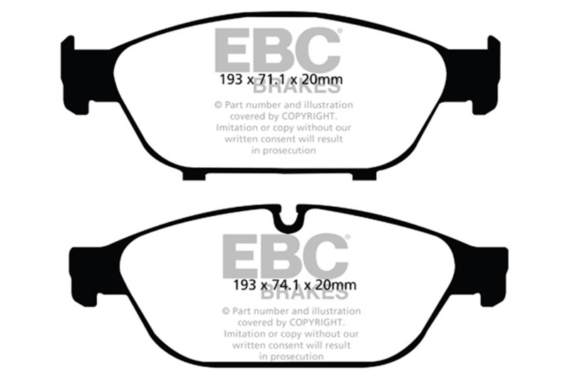 EBC Yellowstuff Front Brake Pads for 12+ Audi A6 Quattro 3.0 Supercharged