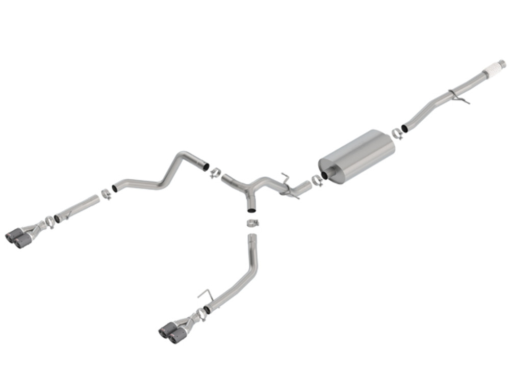 Borla Catback Exhaust Touring CF Tips for 19-20 Silverado/ Sierra 1500 5.3L