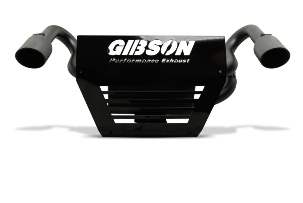 Gibson UTV Black Ceramic  Dual Exhaust for 16-18 Polaris RZR XP Turbo EPS