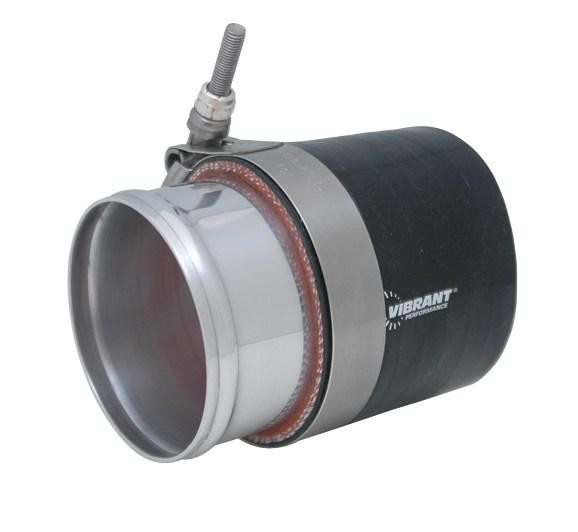 Vibrant Aluminum Joiner Coupling (1.5in Tube O.D. x 3in Overall Length)
