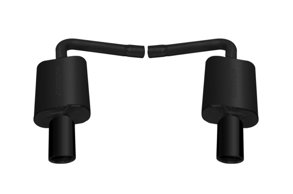 Gibson Black Elite Dual Axleback Exhaust for 11-18 Ford Explorer Base 3.5L