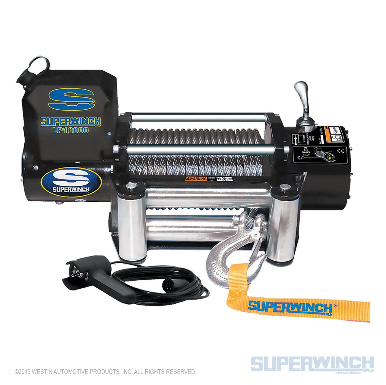 Superwinch 10000 LBS 12V DC 3/8in x 85ft Steel Rope LP10000 Winch