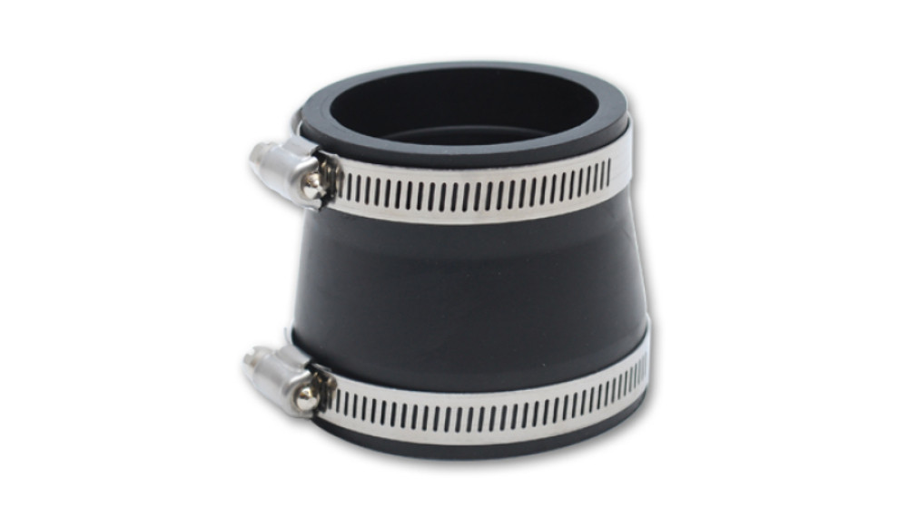 Vibrant  Reducer Coupler, 3.00" I.D. x 4.00" I.D. x 3.00" long - Black